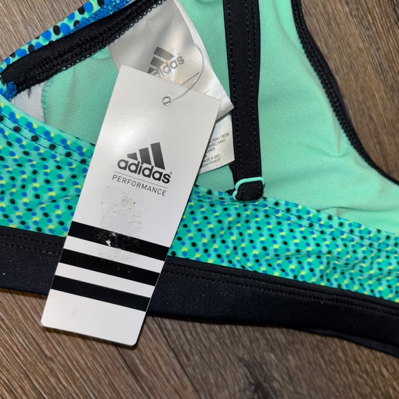 adidas Teal and Black Sports Bra - Picture 6 of 7